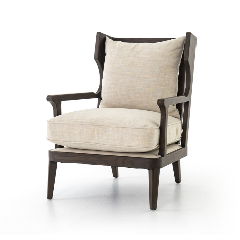 Lennon Armchair, Heirloom Black Genuine Leather