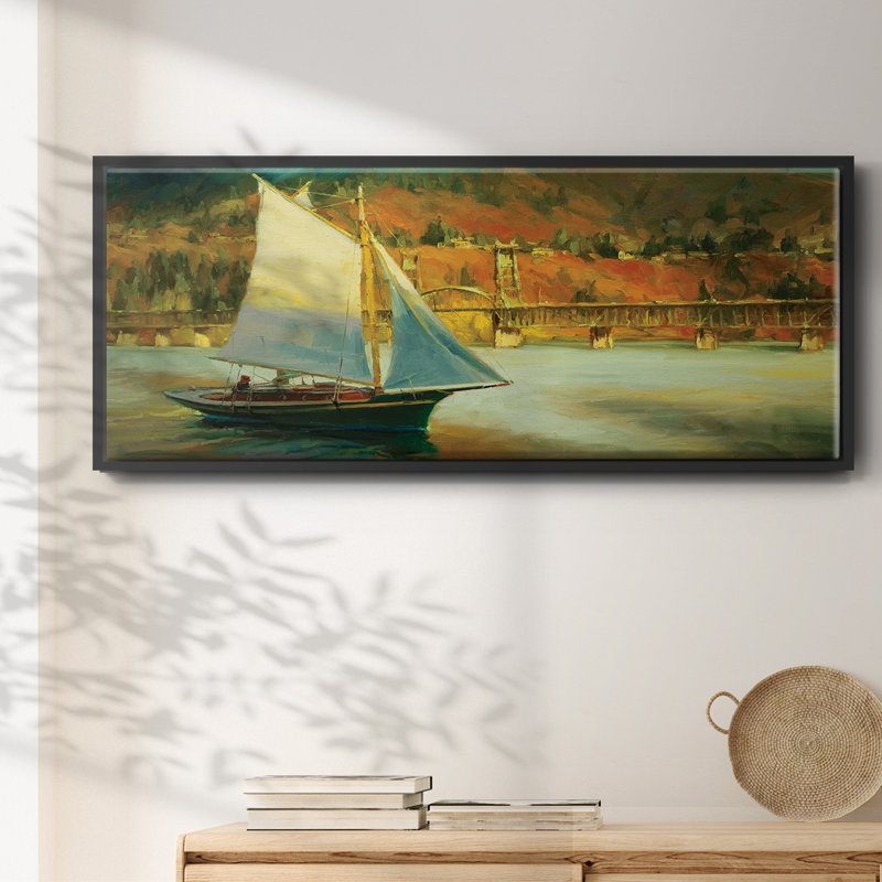 «Autumn Sail», reproduction sur toile, H 12 po x l 30 po x P 1,5 po, Noir