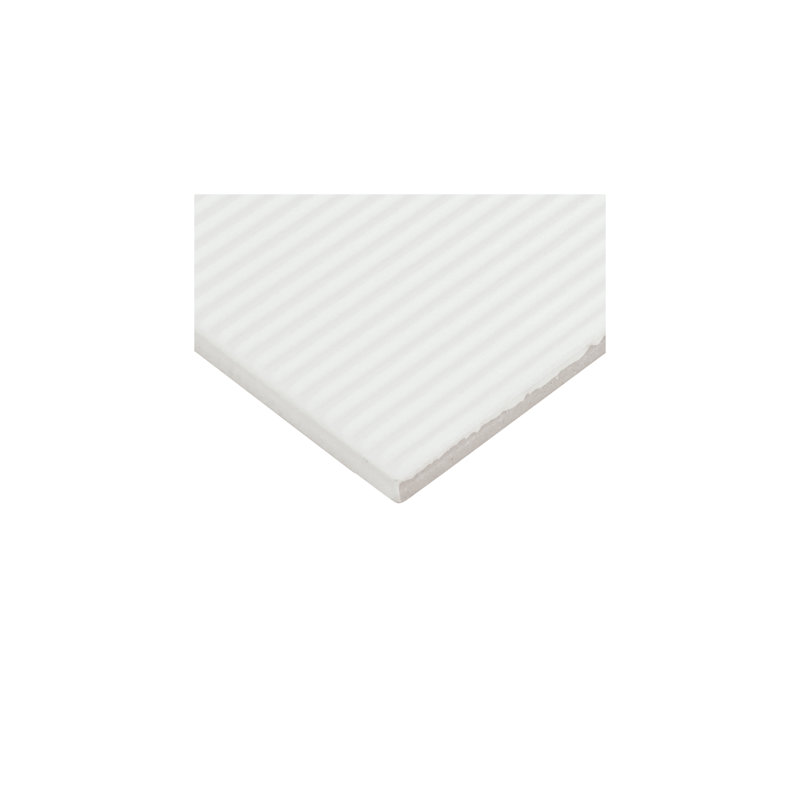 Stencil 4" x 12" Glazed Porcelain Linear Wall Tile (30 PC Per Carton) (8.72 SQFT Per Carton), White