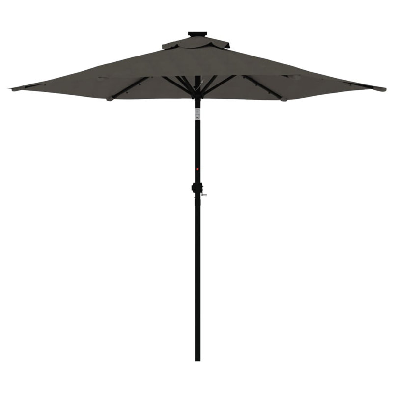 Beach Parasol, Anthracite, 212cm H x 225cm W x 225cm D