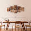 Gather Typographie II - Ensemble de 5 toiles tendues-103171933