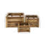 Ensemble de 3 caisses en bois massif