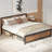 California King Bed Frames with Headboard and Strong Metal Support Frame, Easy Assembly, Noise-Free-6323155