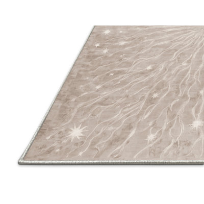 Silky Soft Plush Beige Area Rug