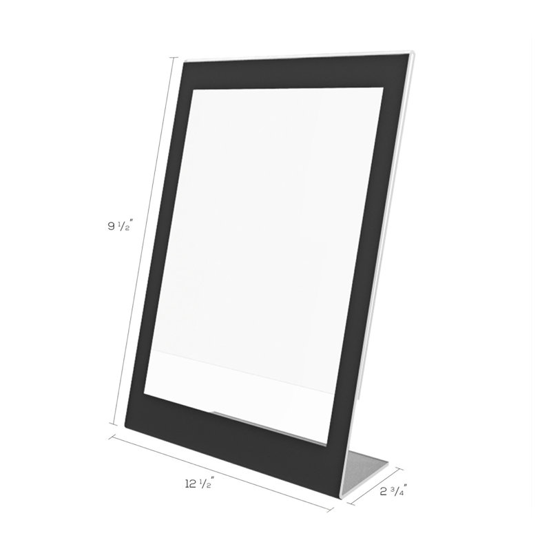 Cadre photo à signe supérieur déviation-o, H 12,5 po x l 9,5 po x P 2,75 po