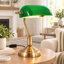 1 - Lampe de table classique de banquier avec tirette