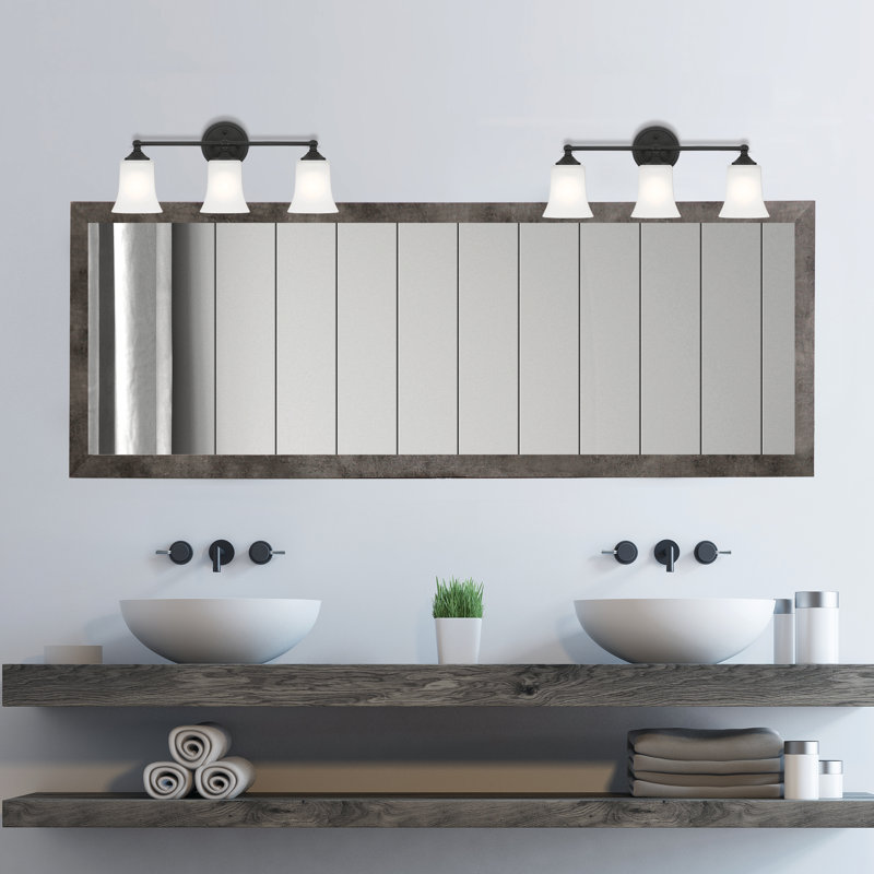 Alies Dimmable Vanity Light, Matte Black, 3,  9.5'' H X 23'' W X 6.5'' D