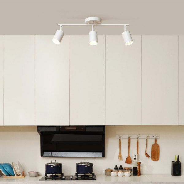 21'' 3 -Light Track Track Kit with Dimmable, White