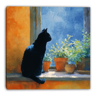 «Window Watcher», art mural sur toile tendue