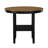 5Pc Counter Height Dining Set With Storage, 2-Tone Finish, Round Table And 4 Chairs For Modern Kitchens And Dining Rooms