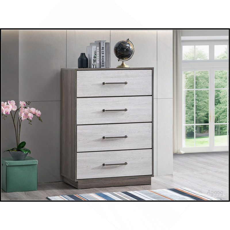 Coffre Aberdeen G02500-CH, gris / chêne