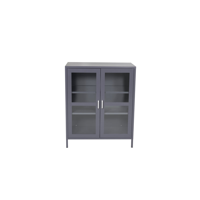 Nauvoo 80cm Wide Solid Wood File Cabinet, Light Grey