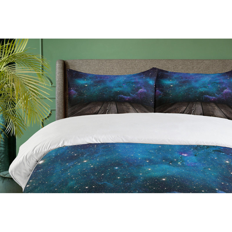Galaxy Modern & Contemporary Polyester Duvet Cover, Twin