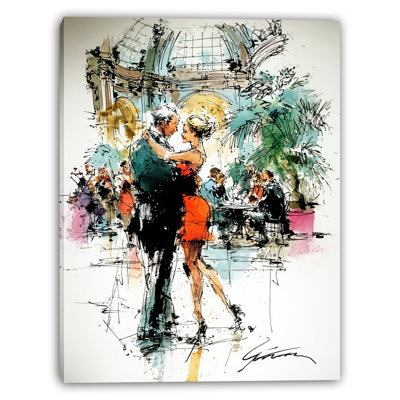 «Ballroom Elegance», art mural sur toile tendue