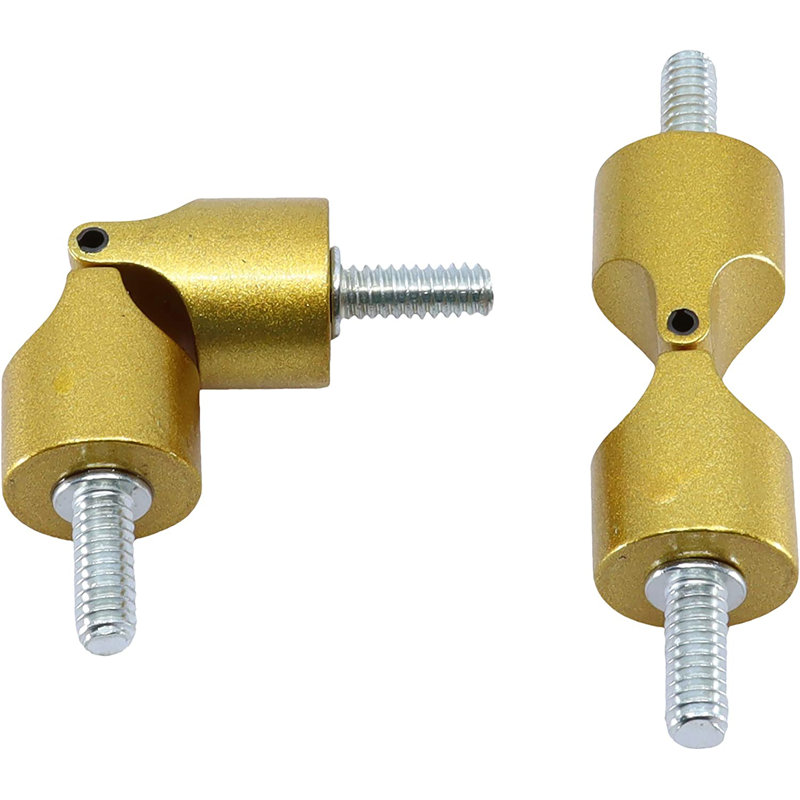 Meriville Hinged Elbow Connector, 2 pcs, 0.75", Royal Gold