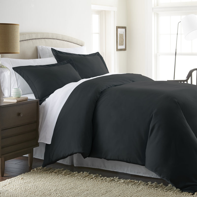 Ensemble de housse de couette en microfibre très douce Simply Soft™, Noir, noir, noir, noir