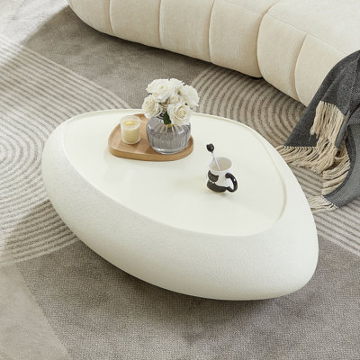 Fiberglass Free-Form Top Coffee Table