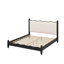 Wood Platform Bed With Upholstered Headboard-357374473-357374472