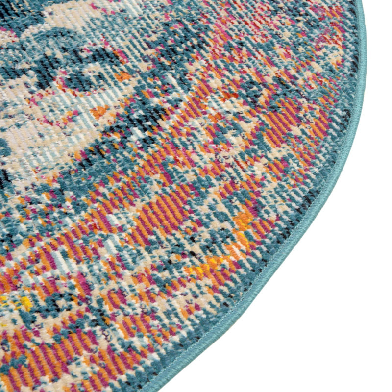 Oriental Indoor Rug, Round 5'3"