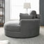 Fauteuil club moderne gris foncé Accent