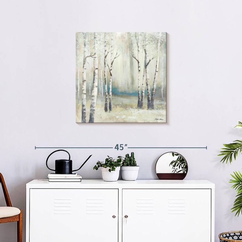 Aquarelle Harnek, bouleau de décembre I