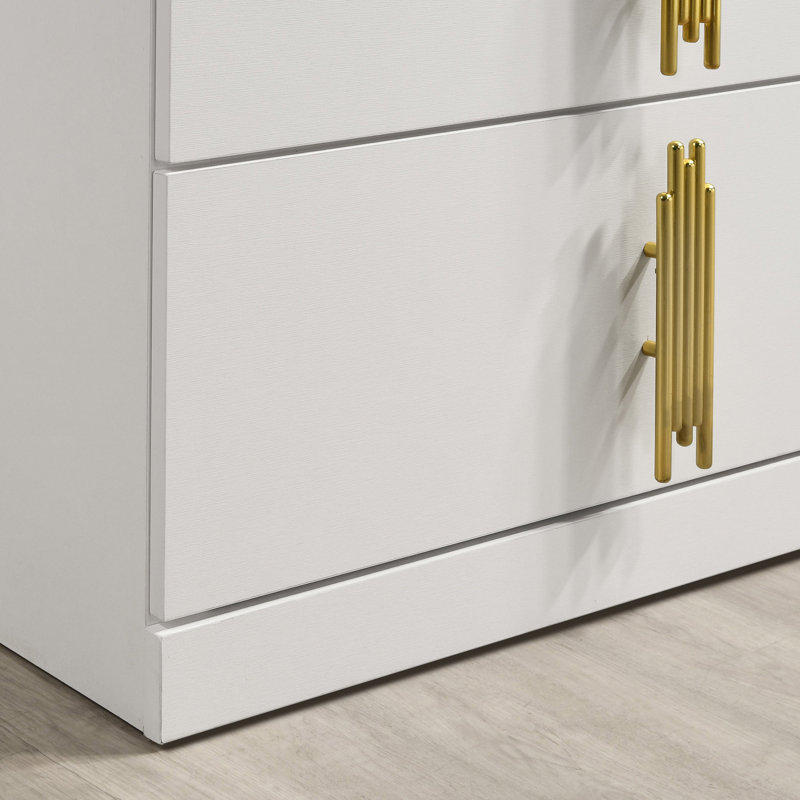 Commode 6 tiroirs avec miroir Newcastleton