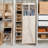 Hanging Shoe Organizer with 10 Wide Cubbies and Cedarline Pockets-1158956725