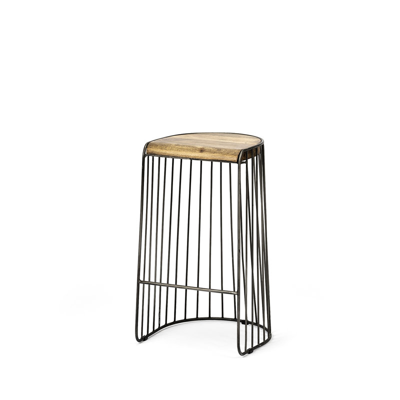 Scholl Counter Stool with Metal Frame, Bar Stool (30.5" Seat Height)
