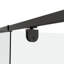 Porte de douche en verre 32-36 "x H 72" Piovt, porte de douche coulissante à cadre pivotant avec verre trempé clair de 1/4 po (6 mm), portes de douche-120178765