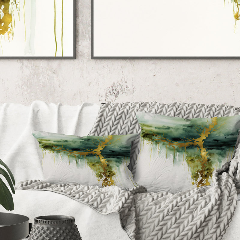 Coussin Awakenings In French Moss IV - Abstract
