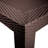 Nashia Modern Dining Table with Weave-Style Design – Durable All-Weather Polypropylene Indoor & Outdoor Table for Patio, Backyard, Garden & Balcony-737010280-791319203