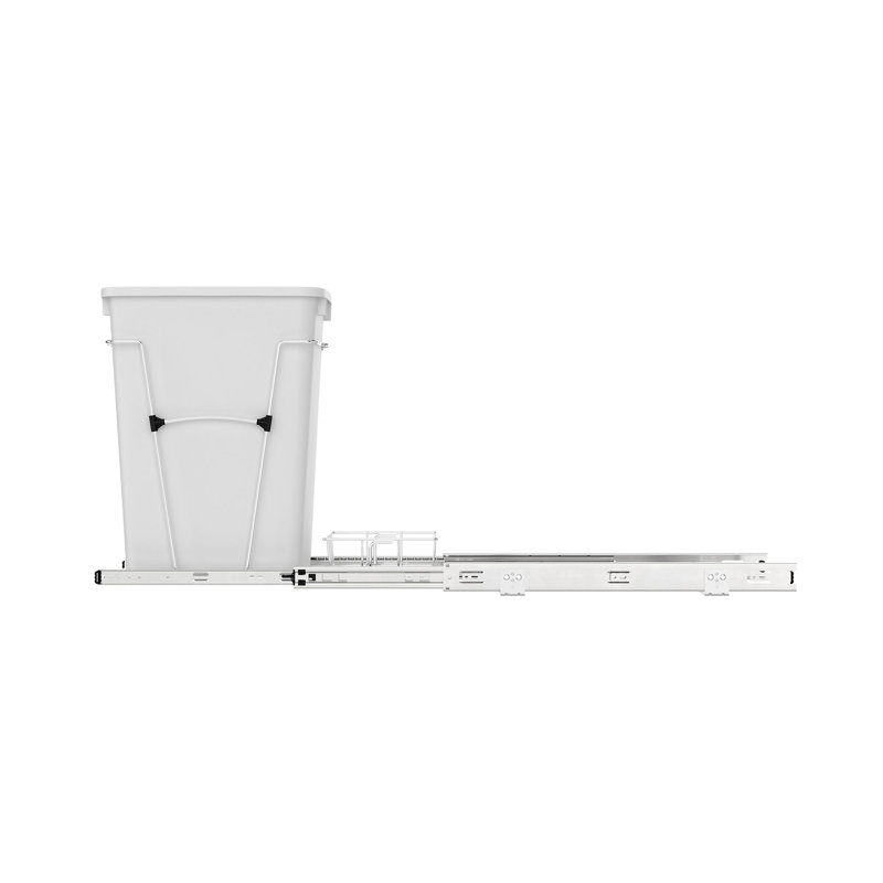 Poubelle escamotable Rev-A-Shelf, Blanc