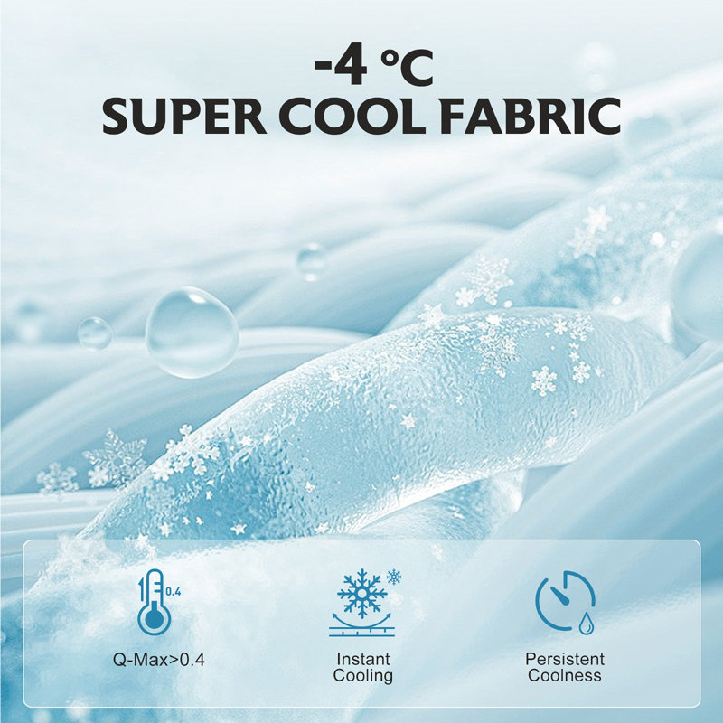 Double-Sided Cooling Comforter for Night Sweats Hot Sleepers, Machine Washable, Queen, Green