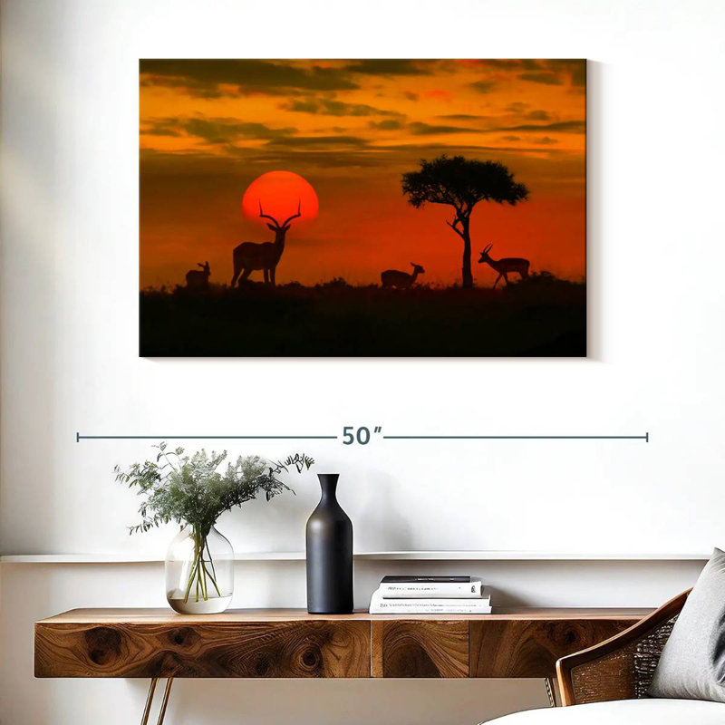 African Sunset Ombre Sky, 26" H x 39" W