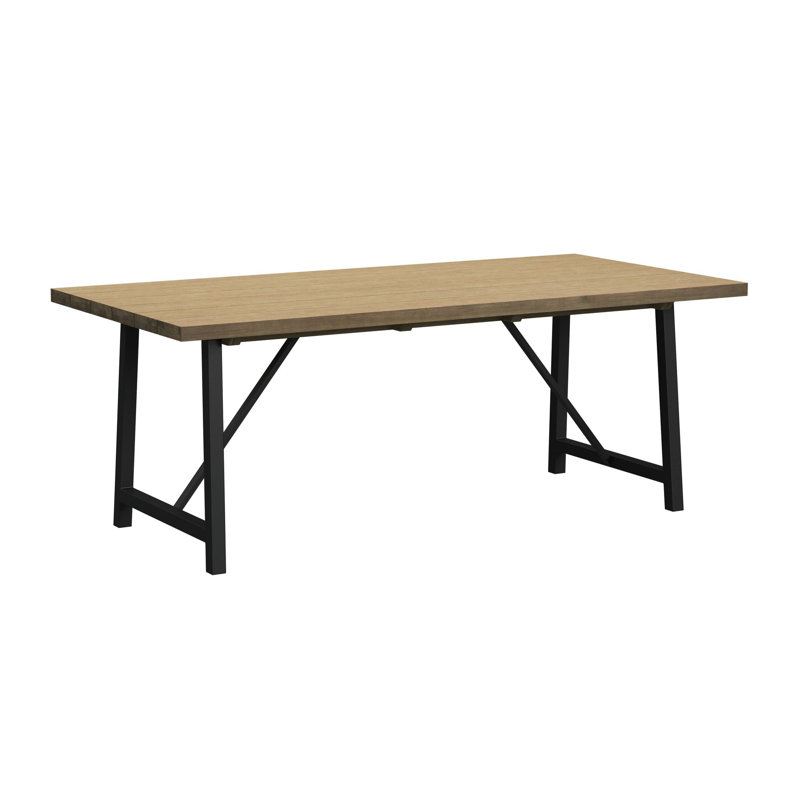 Table de salle à manger Gladwin avec plateau en acacia noir