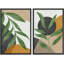 Formes géométriques de style Mid-Century géométriques abstraites, art mural, décoration nordique, 2 pièces-98109557-98109559