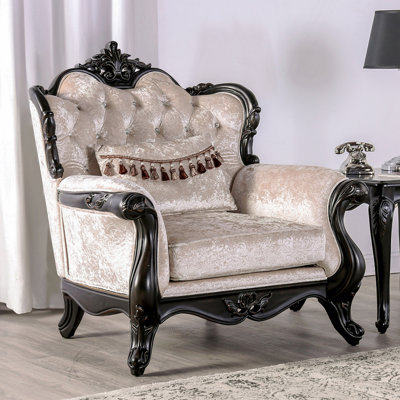 Fauteuil à oreilles touffeté de 44,25 po Tarver CAL117