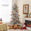Arbre de Noël artificiel éclairé 6 pi Jarhia - support inclus