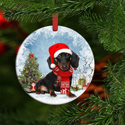 2.76'' Ceramic Holiday Shaped Ornament