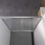Porte de douche coulissante en aluminium de 74 po de hauteur avec installation réversible, poignée en acier inoxydable, imperméable et sécuritaire dans la salle de bain 56 - Quincaillerie double de 60 po x 74 po, rouille