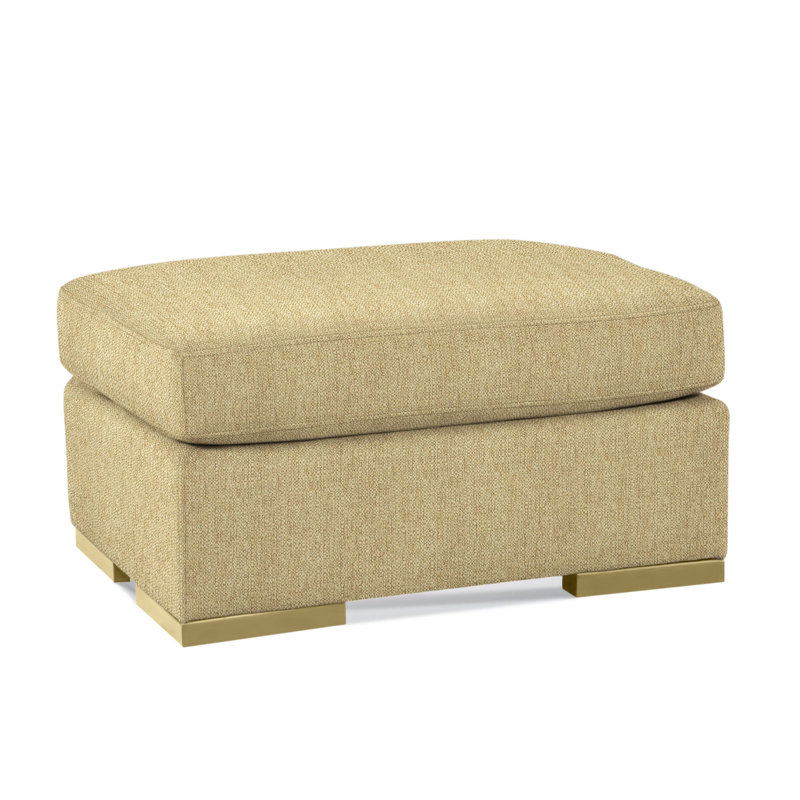 Memphis Ottoman, Beige Sugar Performance; 0863-93, Black