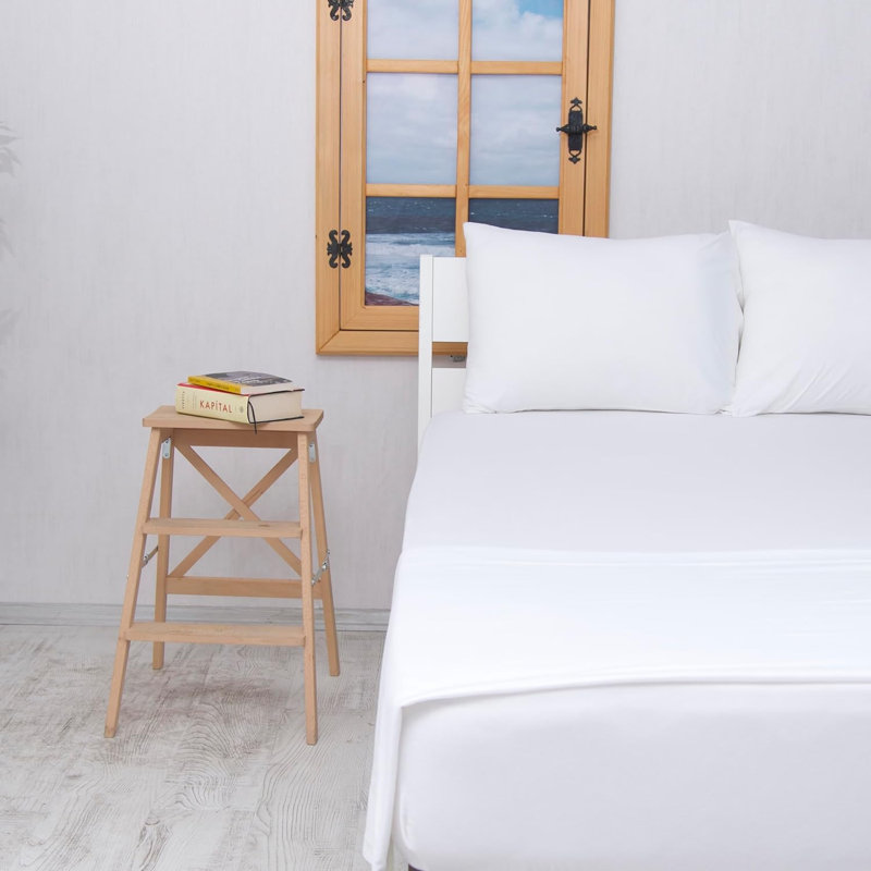 100% Cotton Jersey Knit Flat Sheet, Full Flat Sheet, White