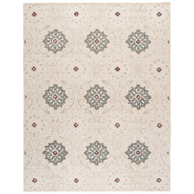Metro 894 Hand Tufted 85% Wool; 15% Cotton Damask Rug