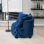 Chaise pivotante rembourrée et capitonnée-1780449058