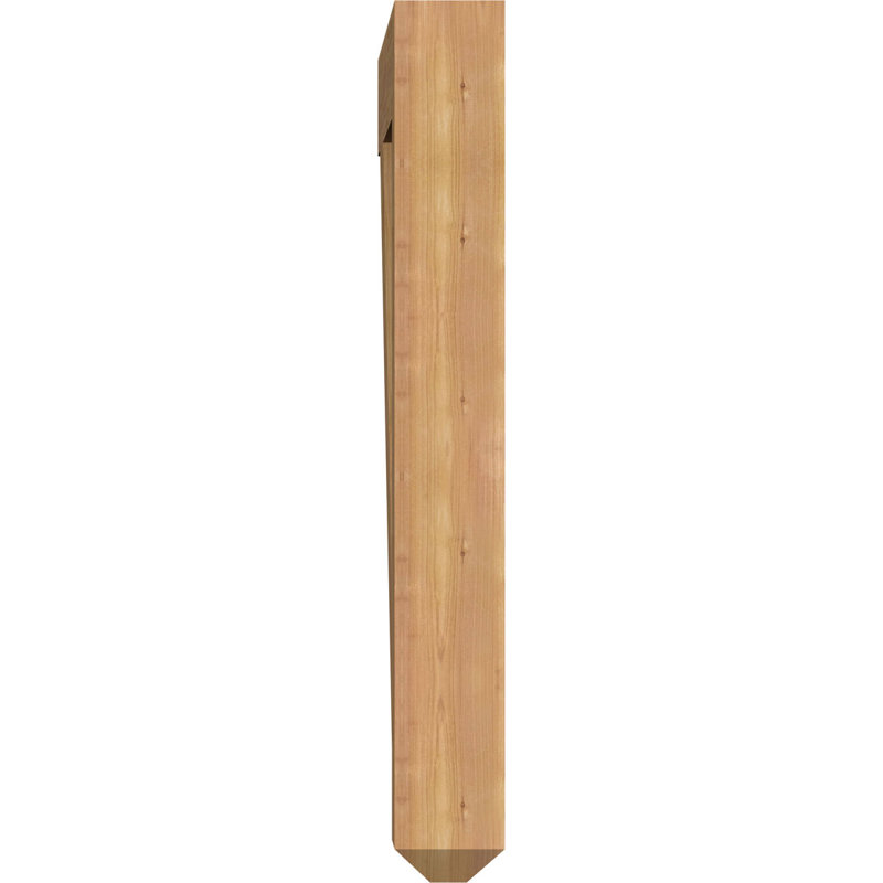H 5,5 l, Smooth Western Red Cedar, 6" W x 38" D x 44" H