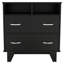 Commode à deux tiroirs Portobelo, deux tablettes, plateau supérieur, quatre pieds-390732983