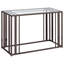 Finition contemporaine - Console de canapé d'entrée en verre Pensiero Laiton mat-1290201390