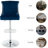 Jiar Swivel Upholstered Adjustable Height Counter Stool with Metal Frame,Dark Blue Bar Stools -2082220948-2082304903