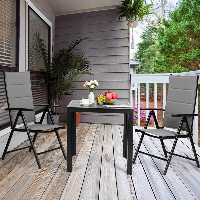 Patio Dining Armchair, Grey