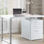 Bureau rectangulaire 47 po - Bureau d'ordinateur à 3 tiroirs avec classeur et bureau 47 po-1130219160